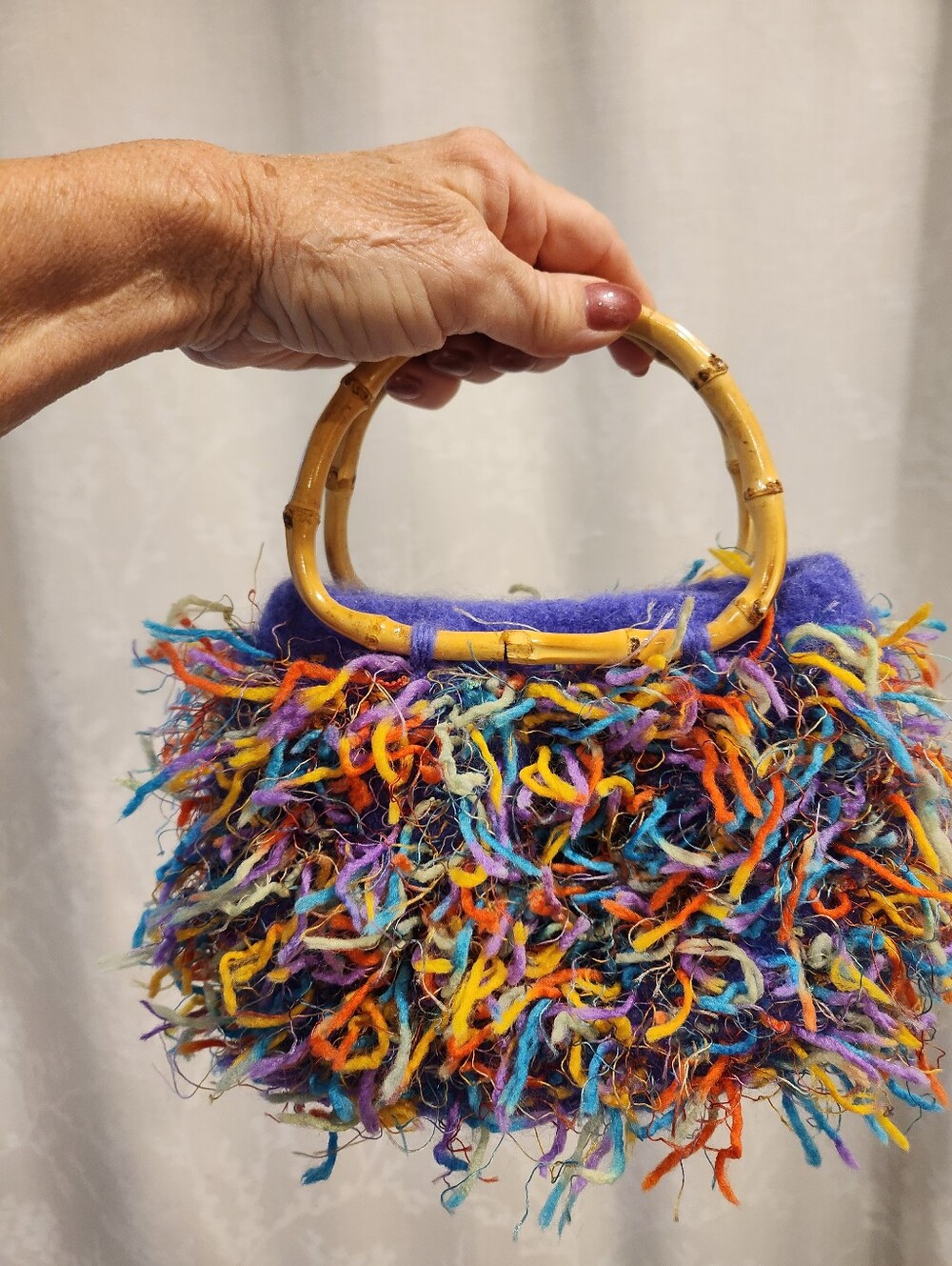Artisan Purse Multi Colored, Great Accent Peice For Fall Or Winter